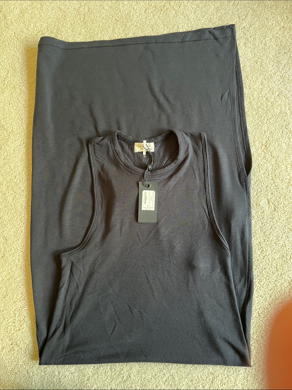 Black Sleeveless Tank Top